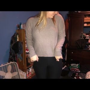 Sweater with open back